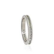 TODD REED Palladium Brilliant and Raw Diamond Eternity Band